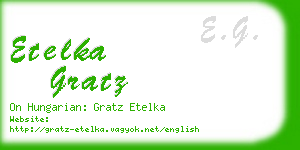 etelka gratz business card